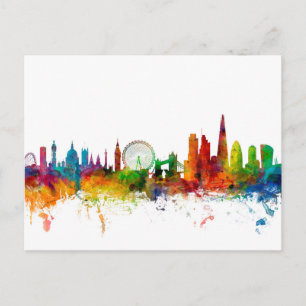 Carte Postale London England Skyline