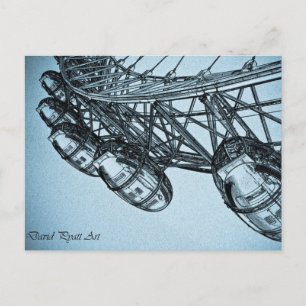 Carte Postale London Eye art