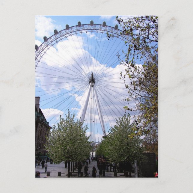 Carte postale London Eye Blue Sky Clouds (Devant)