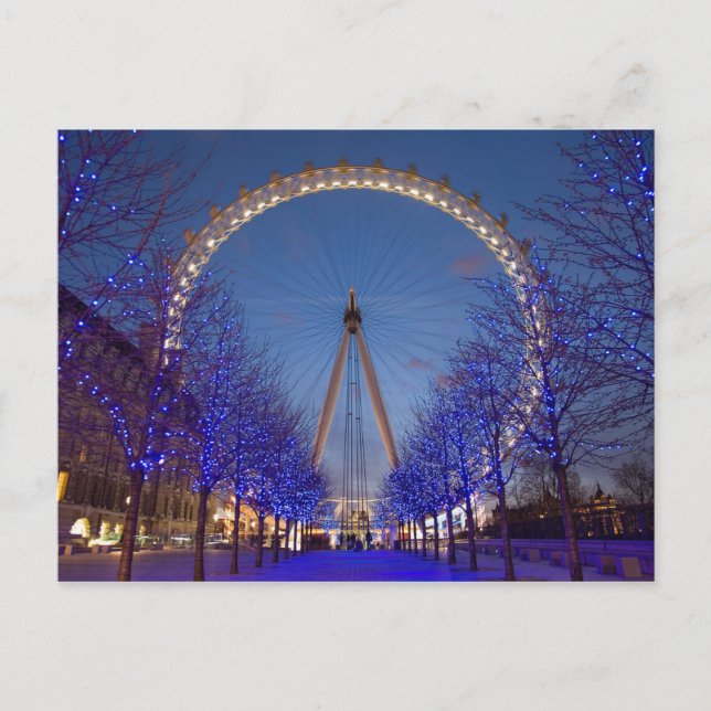 Carte postale London Eye Blue Twilight, Londres Ro (Devant)