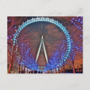 Carte Postale London Eye la nuit