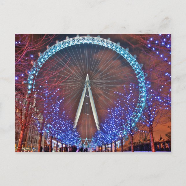 Carte Postale London Eye la nuit (Devant)