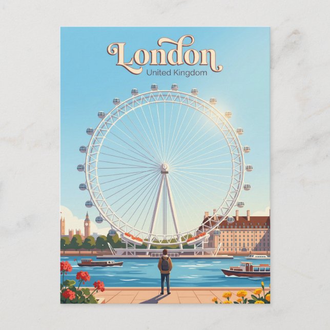 Carte Postale London Eye Royaume-Uni (Devant)