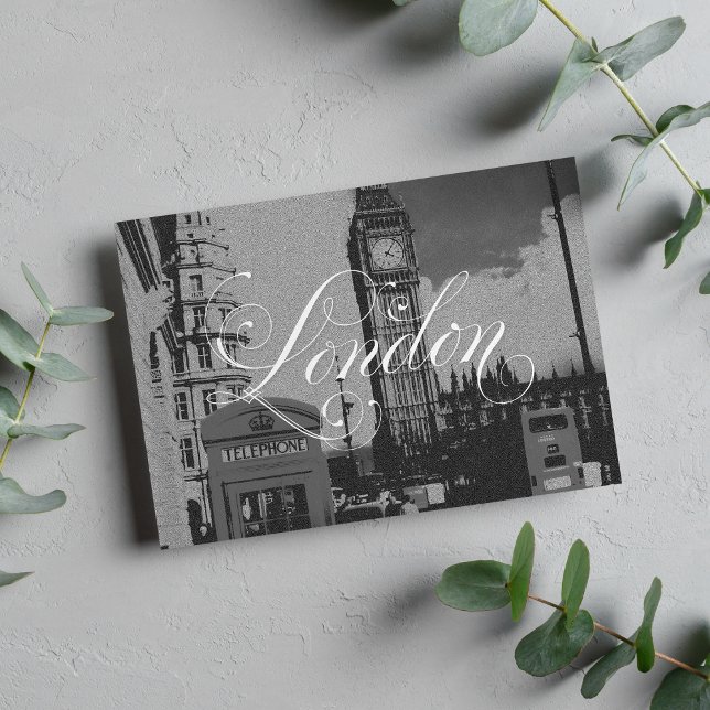 Carte Postale London Landmark Vintage Black White Photo (London Landmark Vintage Black White Photo Postcard)