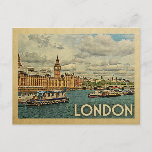 Carte Postale London Postcard England Vintage voyage (Devant)