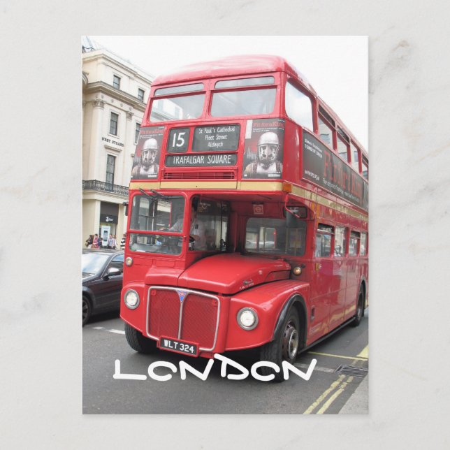 Carte postale London Red Bus (Devant)