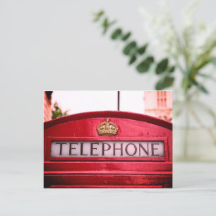 Carte Postale London Red Telephone Booth