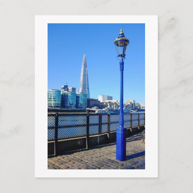 Carte Postale London Shard et Street Lamp (Devant)