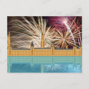 Carte postale London Skyline Westminster Palace