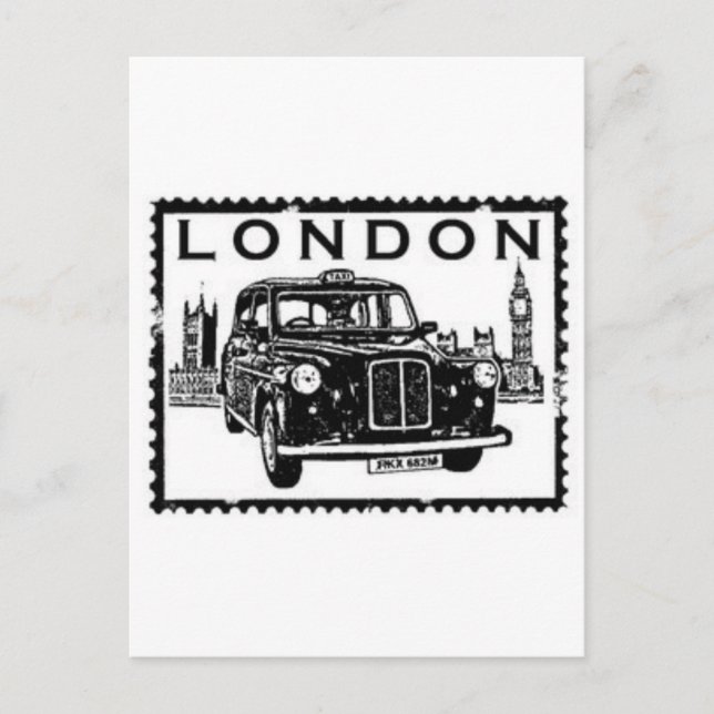 Carte Postale London Taxi (Devant)