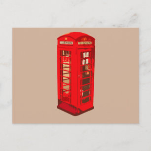 Carte Postale London Telephone Cell