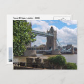 Carte postale London Tower Bridge (Devant / Derrière)