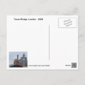 Carte postale London Tower Bridge (Dos)
