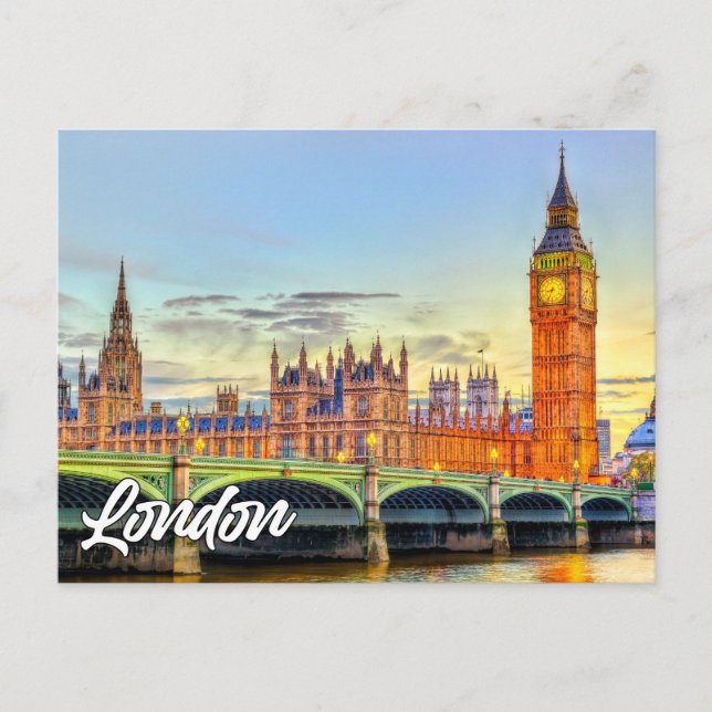 Carte Postale Londres, Angleterre | Big Ben (Devant)