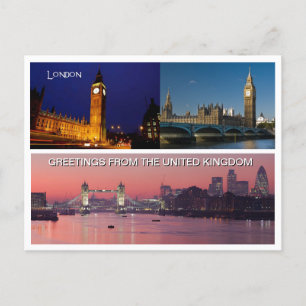 Carte postale Londres Angleterre Mojisola A Gbadam