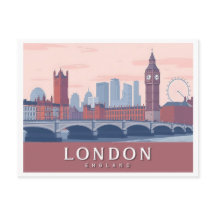 Londres Angleterre Pastel Travel Design