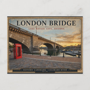 Carte Postale Londres Bridge Lac Havasu Arizona