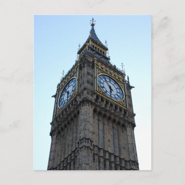Carte Postale Londres - Elizabeth Tower & Big Ben (Devant)