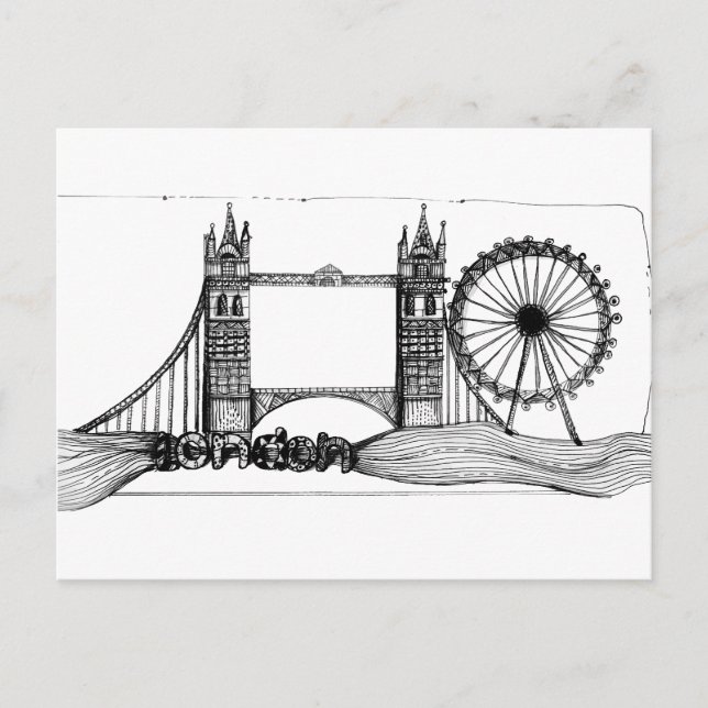 Carte Postale Londres en tangles (Devant)