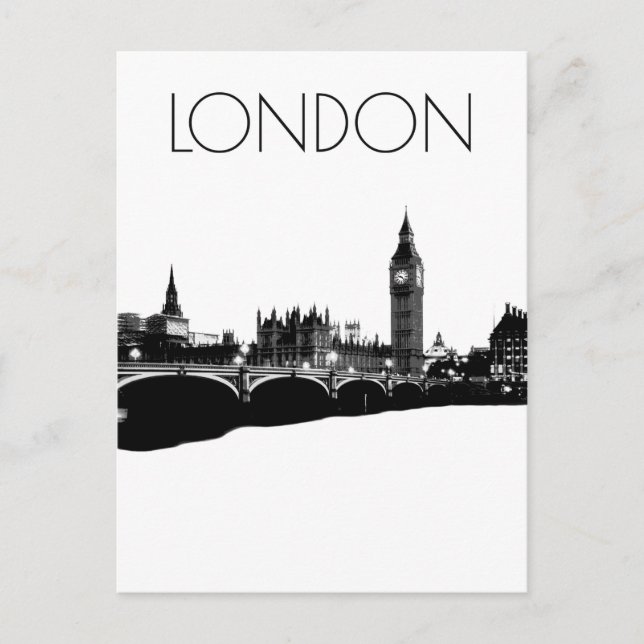 Carte Postale Londres et Big Ben (Devant)