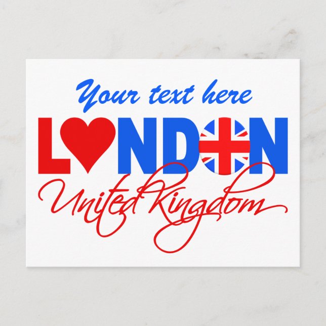 Carte postale Londres - personnaliser ! (Devant)