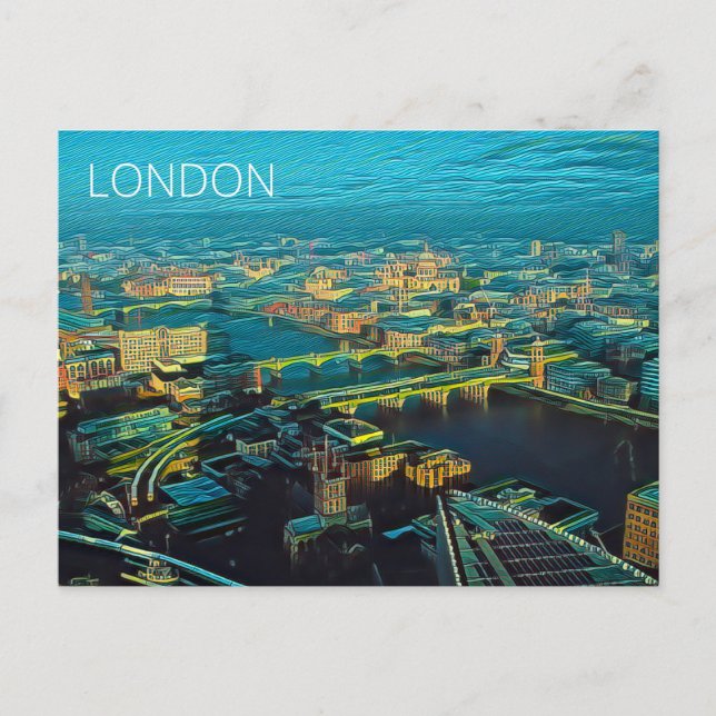 Carte Postale Londres Skyline (Devant)