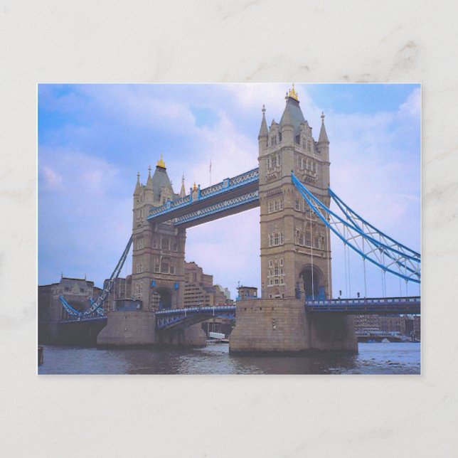 Carte Postale Londres, Tower Bridge et la Tamise (Devant)