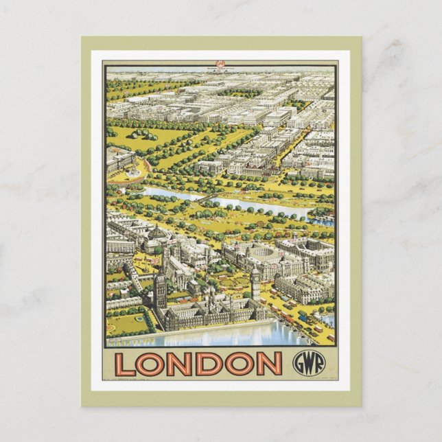 Carte Postale Londres vintage (Devant)