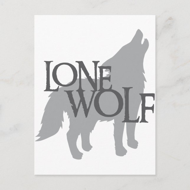 CARTE POSTALE LONE WOLF (Devant)