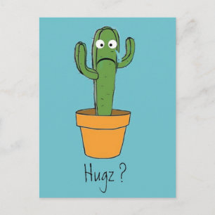 Carte Postale Lonely Cactus a besoin d'un gros dessin animé