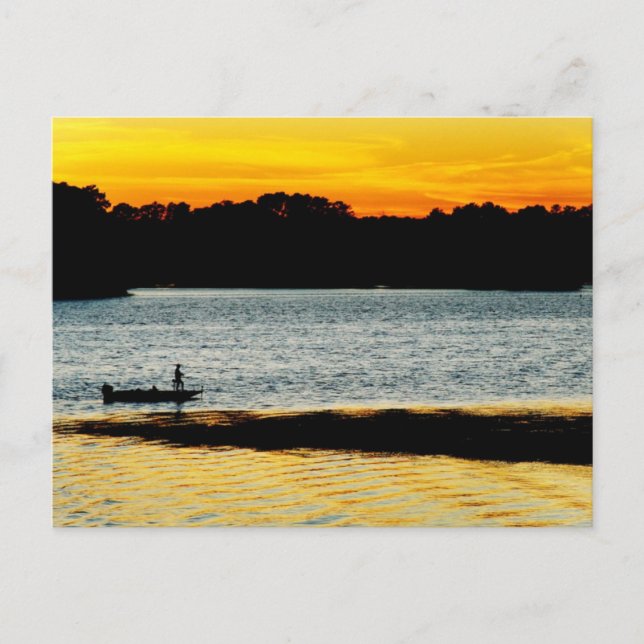 Carte Postale Lonely Fisherman (Devant)