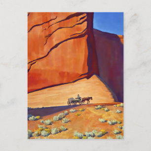 Carte Postale “Lonesome Journey”  œuvre d'art western de Maynard