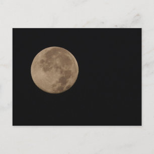 Carte Postale Lonesome - pleine lune dans un ciel sombre