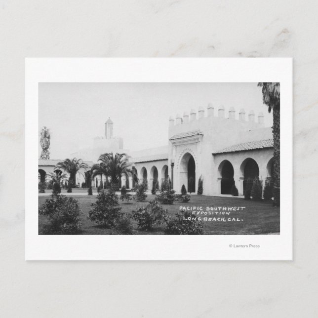 Carte Postale Long Beach, California Pacific SW Expo Bldg. (Devant)