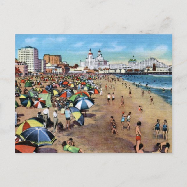 Carte Postale Long Beach California Vintage (Devant)
