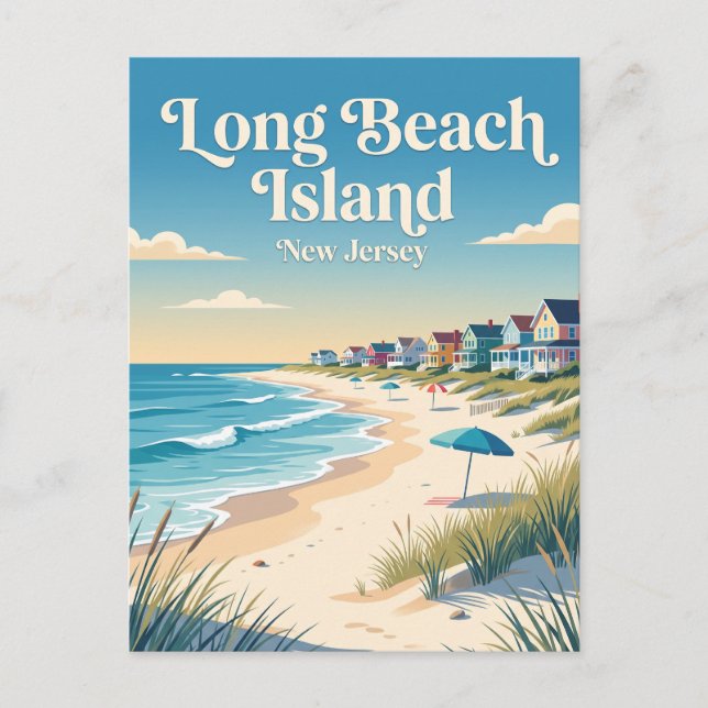 Carte Postale Long Beach Island, New Jersey (Devant)