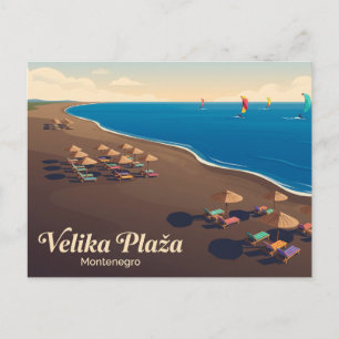 Carte Postale Long Beach (Velika Plaža) Monténégro