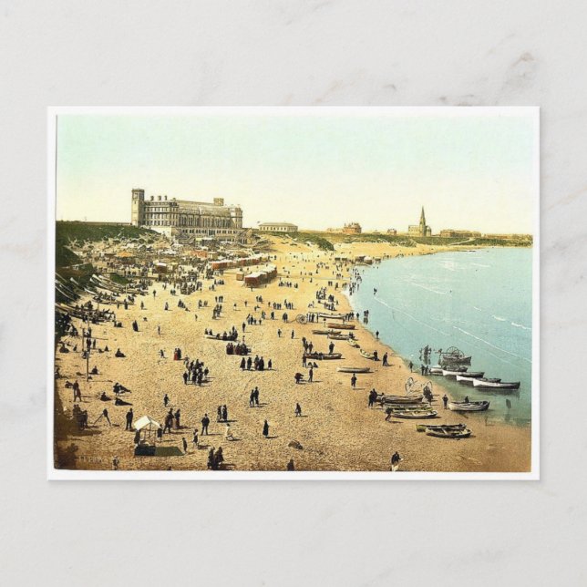 Carte Postale Long Sands, Tynemouth, Angleterre magnifique Photo (Devant)