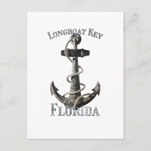 Carte Postale Longboat Key Florida Vacation Ancre nautique