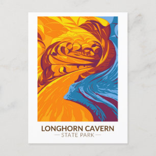 Carte Postale Longhorn Cavern State Park Texas Vintage