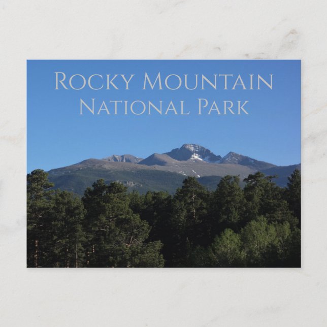 Carte Postale Longs Peak Rocky Mountain National Park Colorado (Devant)