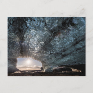Carte Postale Looking out an ice cave, Iceland