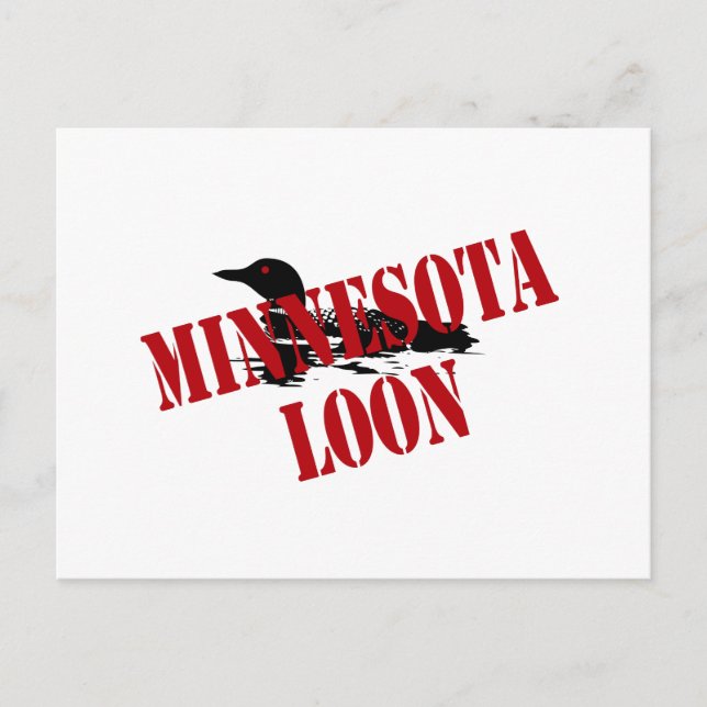 Carte Postale Loon du Minnesota (Devant)
