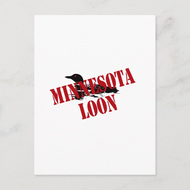 Carte Postale Loon du Minnesota (Devant)