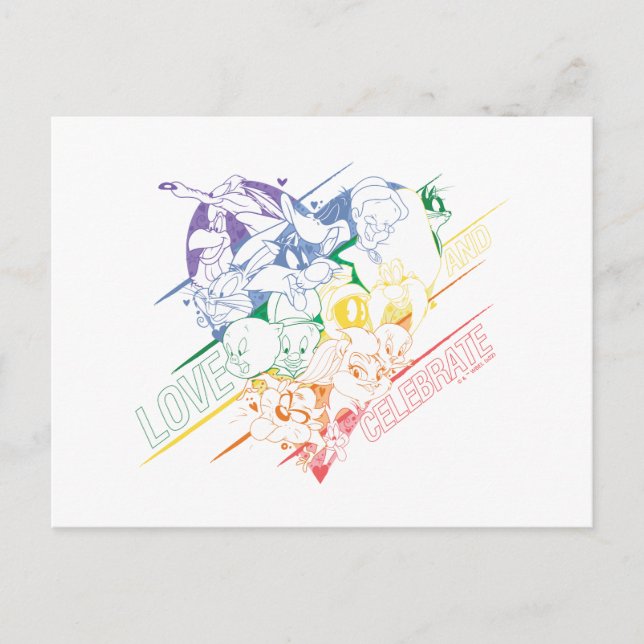 Carte Postale LOONEY TUNES™ - Aimer et Célébrer (Devant)