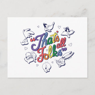 Carte Postale LOONEY TUNES™ - C'est fini les amis ! Badge de fie