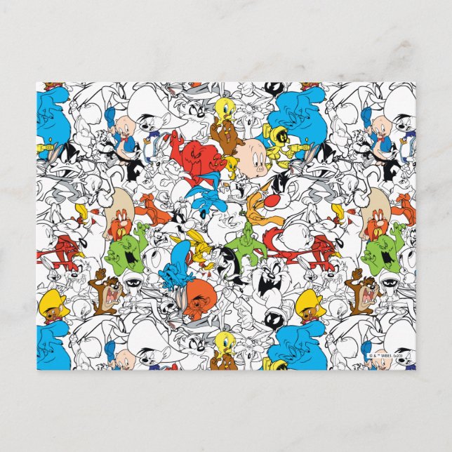Carte Postale LOONEY TUNES™ Color Pop Motif (Devant)