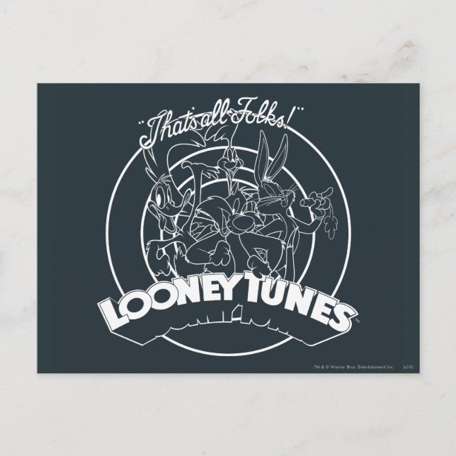 CARTE POSTALE LOONEY TUNES™ QUI EST TOUS DES FOLKS!™ (Devant)