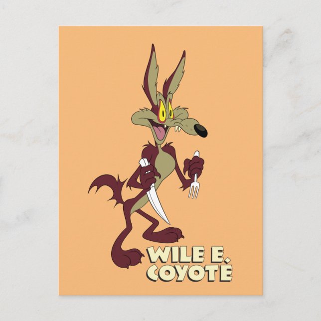 Carte Postale LOONEY TUNES™ Rires rétro | WILE E. COYOTE™ (Devant)