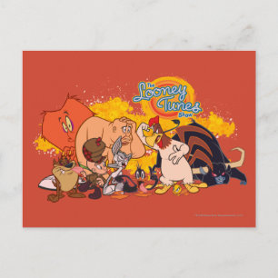 Carte Postale Looney Tunes Show Cast & Logo